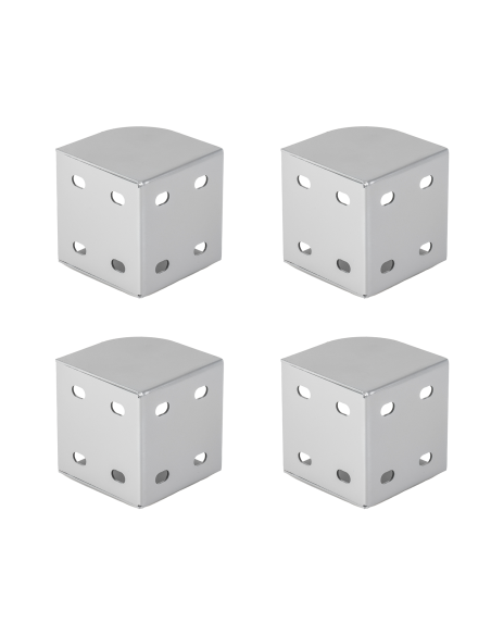 ANGOLARE BASSO LETTO | SET da 4pz | Poggiarete Letto | Grigio | 10 X 10 cm
