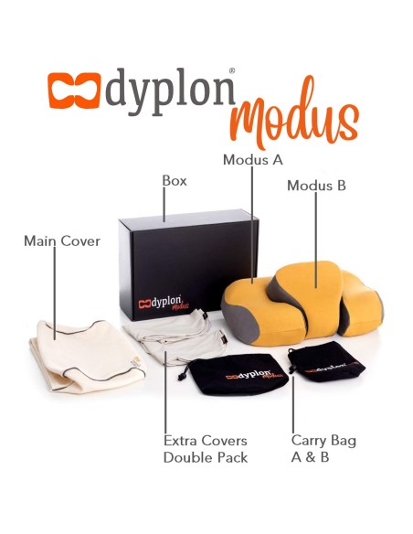 P17 x Dyplon | MODUS | Cuscino Componibile e Multifunzione | Memory Foam | Ortopedico e Multiuso| Cuscino per Cervicali |