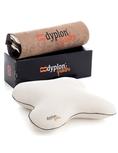 P17 x Dyplon | QUADRO | Cuscino Ortopedico in Memory Foam | Guanciale per Riposo sul Fianco |
