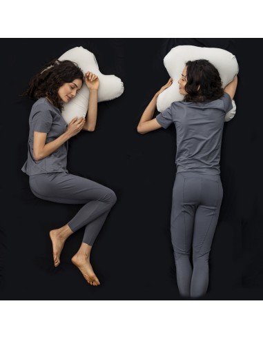 P17 x Dyplon | QUADRO | Cuscino Ortopedico in Memory Foam | Guanciale per Riposo sul Fianco |