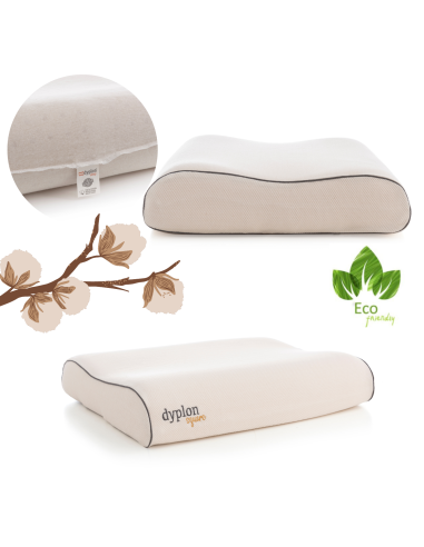 P17 x Dyplon | SQUARE | Cuscino Ortopedico in Memory Foam | Guanciale a Doppia Onda per Riposo sul Fianco |