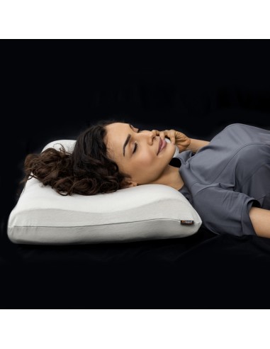 P17 x Dyplon | SQUARE | Cuscino Ortopedico in Memory Foam | Guanciale a Doppia Onda per Riposo sul Fianco |