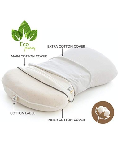 P17 x Dyplon | CROOK | Cuscino in Memory Foam | Guanciale Ortopedico per Cervicali |