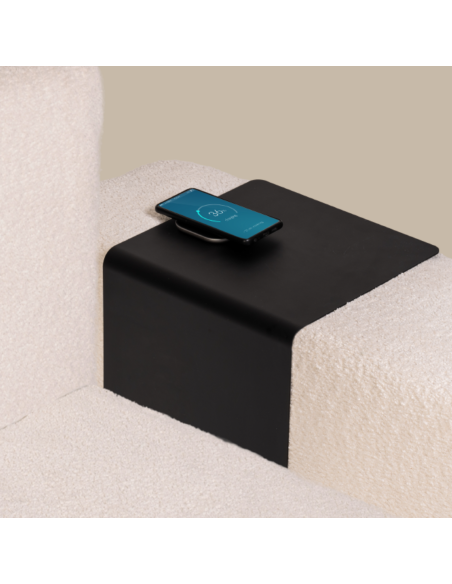 Tavolino WHISKY CHARGER | Tavolino per bracciolo divano con wireless charger |