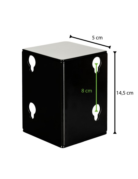 ANGOLARI PER RETE LETTO S | Poggiarete Letto Contenitore | SET 4 Pezzi | H.14,5 cm L.5x5 cm | Colore Nero |