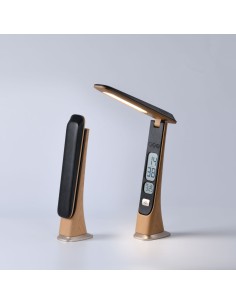 ELEGANCE | Lampada LED da Scrivania | Lampada Dimmer | Legno Naturale | Accensione Touch | Ricaricabile USBC 2