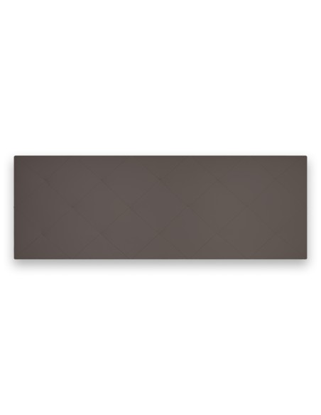 TESTIERA | Spalliera in Ecopelle | Colore Grigio Scuro | Cuciture Rombo | Dimensioni L.160 H.60