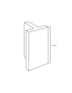 T LEG | SET 2 Transparent Plastic Legs | H.8 L.12x12 | Floating Bed and Sofa Effect 2