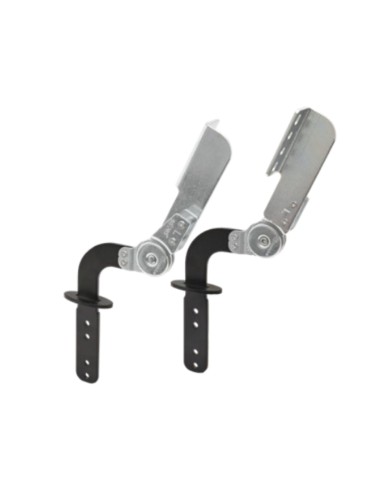 FF02 PIATTO | SET da 4 coppie + Boccole |  Snodo Poggiatesta per divani con stelo Nero | Inclinazione 90- 180°