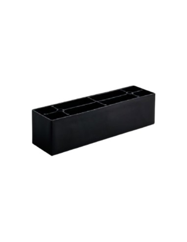 ANTA P | SET da 4 Piedi | Nero Opaco | H.4,5 x L. 22 cm | Piedini per divani e poltrone |