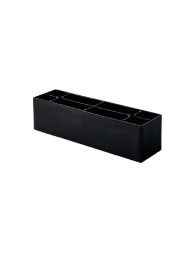ANTA P | SET da 4 Piedi | Nero Opaco | H.4,5 x L. 22 cm | Piedini per divani e poltrone |