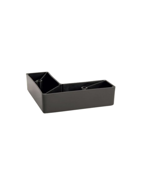 CANTON P | SET of 4 Plastic Legs | Matt Black | H.3,5 L.13x20 cm | Legs for Sofas and Armchairs
