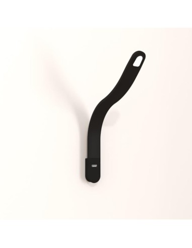 SILKA USB NERA | Lampada LED Flessibile con attacco USB | Accensione Touch |