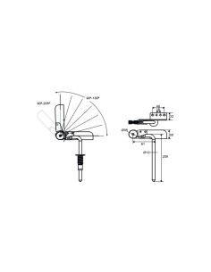 TEXAS | Snodo Poggiatesta Sfilabile | SET da 2 coppie+ Boccole | Inclinazione 90-205° | 2