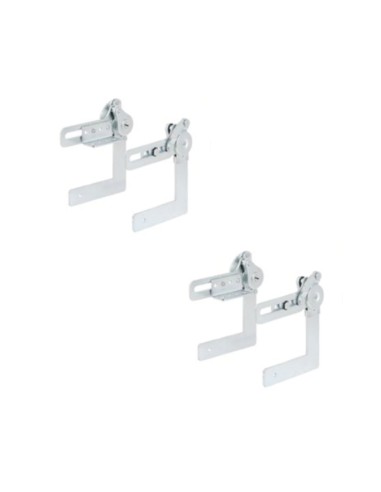 GIOIA | SET da 2 coppie | Cricchetto tirapelle per braccioli fisso | 90°- 205° |