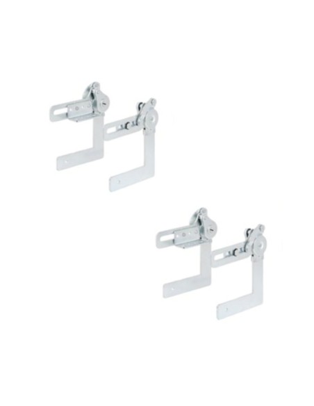 GIOIA | SET da 2 coppie | Cricchetto tirapelle per braccioli fisso | 90°- 205° |