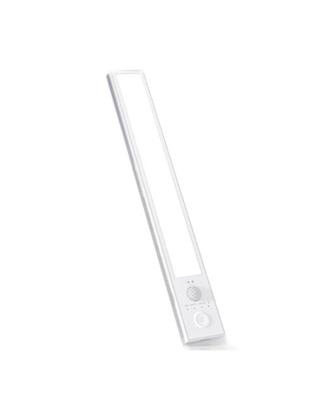 BOSTON 4 BIANCO | Lampada LED Magnetica + Sensore PIR | Ricaricabile MICRO USB | Luce: Fredda | Lunghezza 40 cm