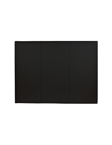 Testiera in Ecopelle | Singola | 80X60 | Righe | Nero | Letto singolo |