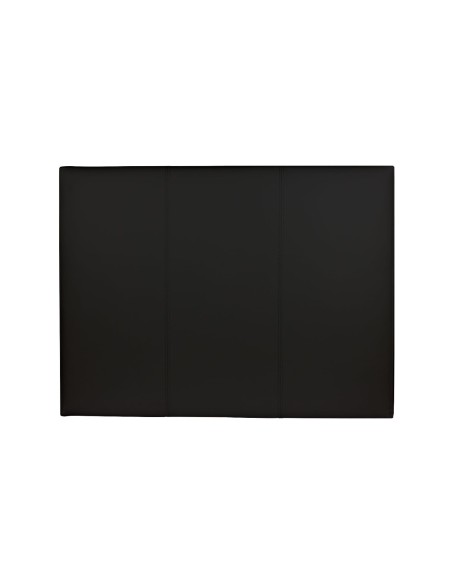 Testiera in Ecopelle | Singola | 80X60 | Righe | Nero | Letto singolo |