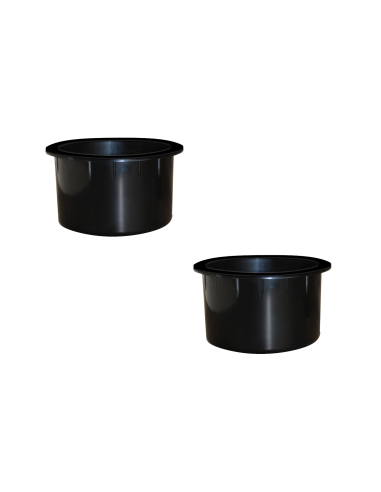 PORTA BEVANDE | Portabicchiere per Divano | Set 2 Pezzi | H.62 D.110 | Nero |