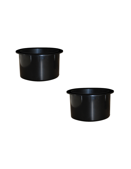 PORTA BEVANDE | Portabicchiere per Divano | Set 2 Pezzi | H.62 D.110 | Nero |