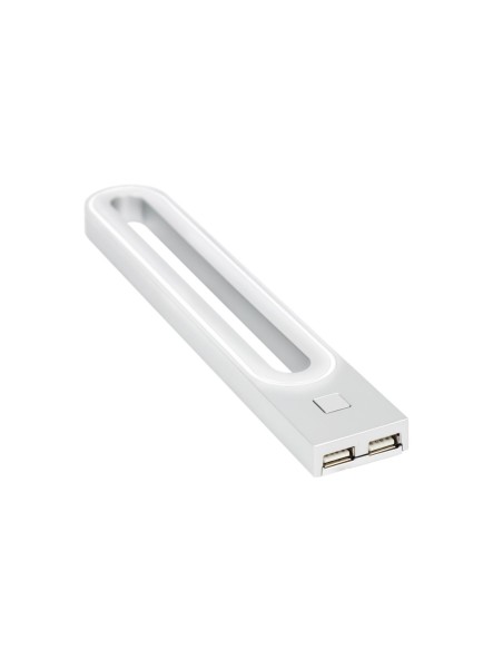 GABI R/USB ALUMINUM | LED Lamp with dual USB port | Lamp: Aluminum | Light: Cold Light | Voltage: 12V