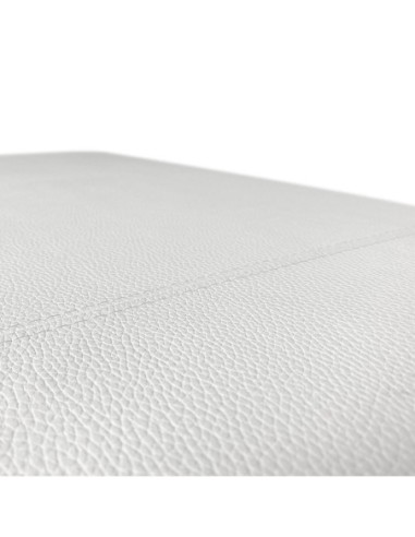 TESTIERA | Spalliera in Ecopelle | Colore Bianco | Cuciture Righe | Dimensione 180X80