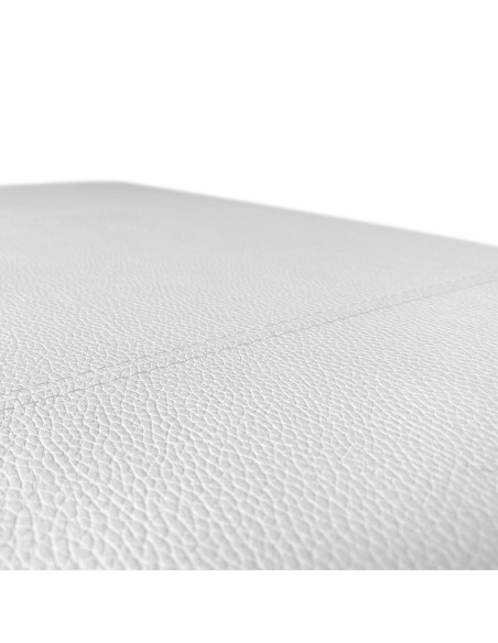 TESTIERA | Spalliera in Ecopelle | Colore Bianco | Cuciture Righe | Dimensione 180X80