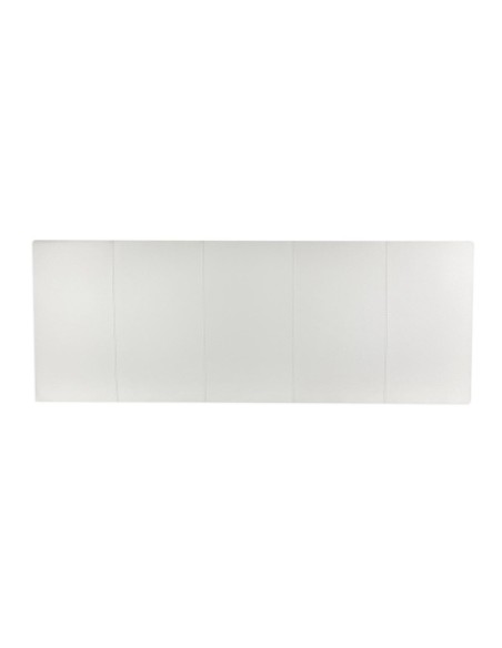 TESTIERA | Spalliera in Ecopelle | Colore Bianco | Cuciture Righe | Dimensione 180X80