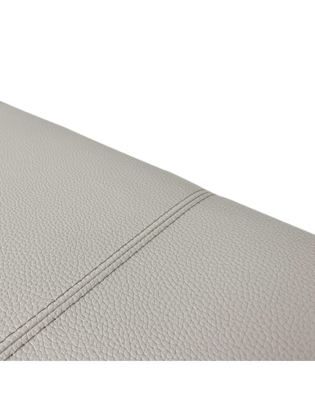 TESTIERA | Spalliera in Ecopelle | Colore Grigio | Cucitura Righe | Dimensioni 180X80