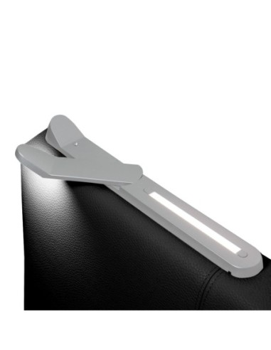 TESTIERA | Spalliera in Ecopelle con 2 Lampade a Led Touch | Colore Nero | Cuciture Righe | Dimensioni L.180 H.80