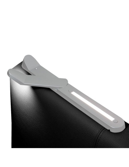 TESTIERA | Spalliera in Ecopelle con 2 Lampade a Led Touch | Colore Nero | Cuciture Righe | Dimensioni L.180 H.80