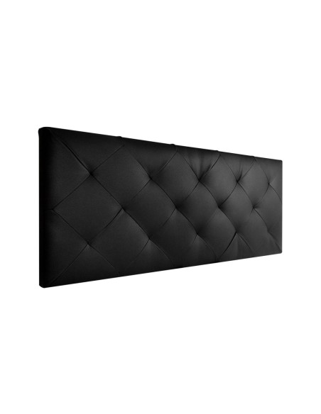 TESTIERA | Spalliera in Ecopelle | Colore Nero | Cuciture Rombi | Dimensioni L.180 H.80