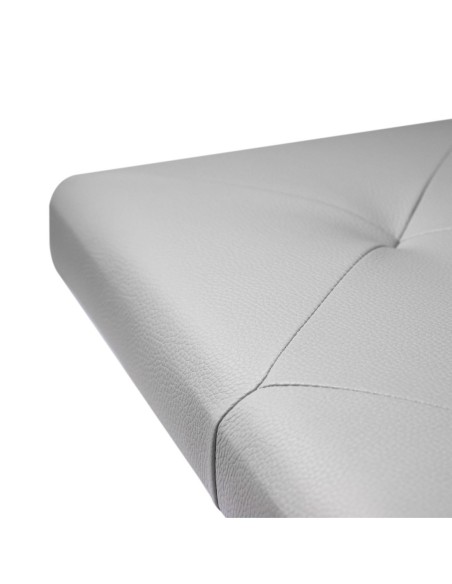 TESTIERA | Spalliera in Ecopelle | Colore Grigio | Cuciture Rombi | Dimensioni L.180 H.80