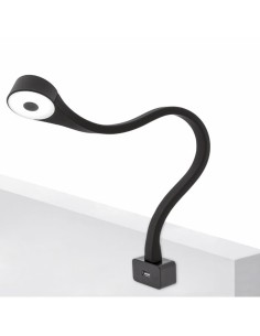 FLEXI-RH USB BLACK | Lampada LED Flessibile con attacco USB | Lampada camera da letto |