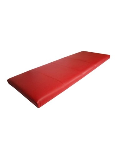 TESTIERA | Spalliera in Ecopelle | Colore Rosso | Cuciture Righe | Dimensioni L.180 H.80