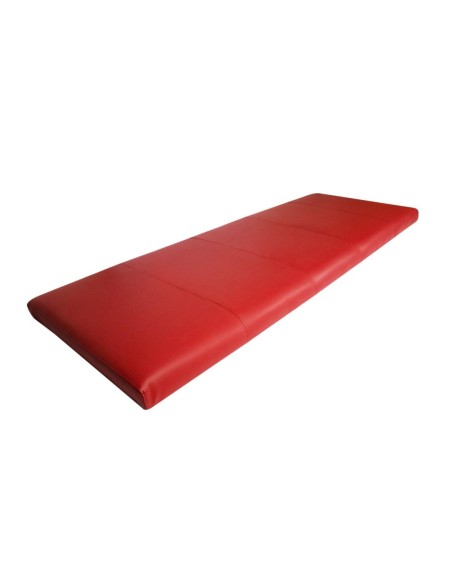 TESTIERA | Spalliera in Ecopelle | Colore Rosso | Cuciture Righe | Dimensioni L.180 H.80