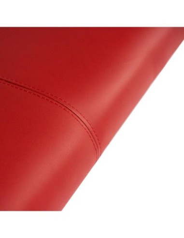 TESTIERA | Spalliera in Ecopelle | Colore Rosso | Cuciture Righe | Dimensioni L.180 H.80