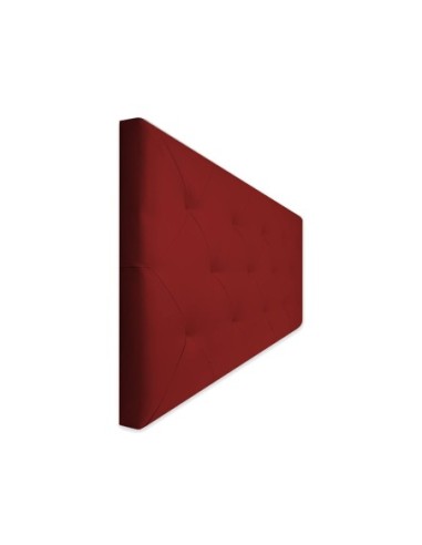 TESTIERA | Spalliera in Ecopelle | Colore Rosso | Cuciture Rombi | Dimensioni L.160 H.60
