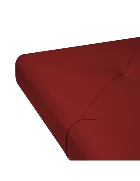 TESTIERA | Spalliera in Ecopelle | Colore Rosso | Cuciture Rombi | Dimensioni L.160 H.60