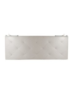 TESTIERA | Spalliera in Ecopelle con 2 Lampade a Led Touch | Colore Surf Ice | Cuciture Rombi | Dimensioni L.160 H.60 2