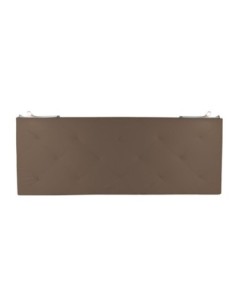 TESTIERA | Spalliera in Ecopelle con 2 Lampade a Led Touch | Colore Taupe | Cuciture Rombi | Dimensioni L.160 H.60 2