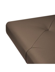 TESTIERA | Spalliera in Ecopelle | Colore Taupe | Cuciture Rombi | Dimensioni L.160 H.60 2
