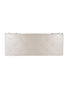 TESTIERA | Spalliera in Ecopelle con 2 Lampade a Led Touch | Colore Ice | Cuciture Rombi | Dimensioni L.180 H.80 |