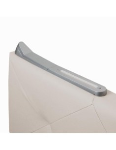 TESTIERA | Spalliera in Ecopelle con 2 Lampade a Led Touch | Colore Ice | Cuciture Rombi | Dimensioni L.180 H.80 | 2
