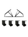ALZARTE LETTO SINGOLO + ANGOLARI | Kit Alzarete letto Singolo + Angolari per rete 10x10 cm | KIT COMPLETO