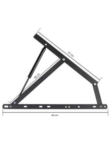 ALZARETE letto SINGOLO | Meccanismo sollevamento Letto Contenitore | KIT COMPLETO