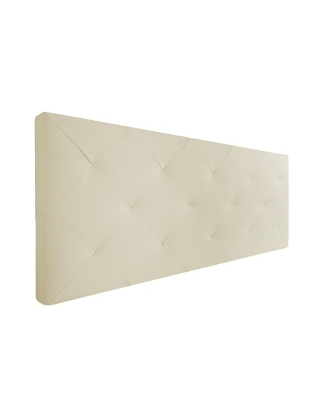 TESTIERA | Spalliera in Ecopelle | Colore Avorio | Cucitura Rombo | Dimensioni 180X80