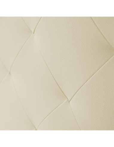 TESTIERA | Spalliera in Ecopelle | Colore Avorio | Cucitura Rombo | Dimensioni 180X80