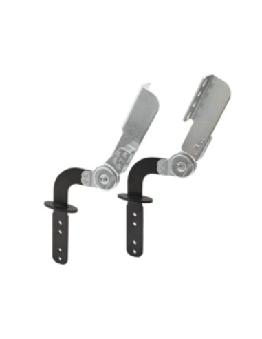 FF02 PIATTO | SET da 4 coppie + Boccole |  Snodo Poggiatesta per divani con stelo Nero | Inclinazione 90- 205°